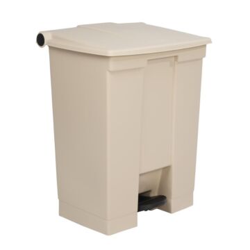 Rubbermaid pedaalemmer beige 68L, 67,5(h) x 50(b) x 41(d)cm