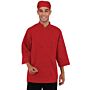 Chef Works unisex koksbuis rood L, Borstomvang: 112-117cm