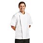 Chef Works Springfield unisex koksbuis met rits wit XL, Borstomvang: 122-127cm