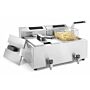 Digitale Friteuse Hendi, Mastercook, 2x8L, Met Aftapkraan, 60,5x51,5x34,5(H)cm, 230V/2x3500W