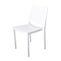 Florence stapelbare polypropyleen stoelen wit (4 stuks)