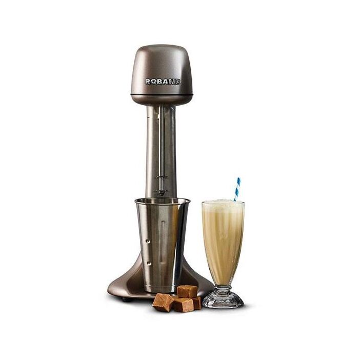 MILKSHAKE MIXER - METALLIC INCL. 1 RVS BEKER 710ML - 2 SNELHEDEN