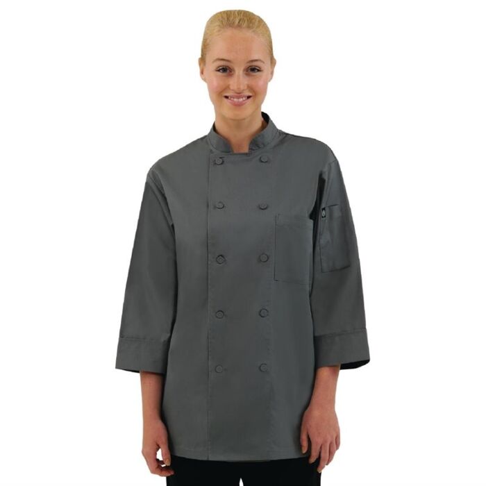 Chef Works unisex koksbuis grijs M, Borstomvang: 102-107cm