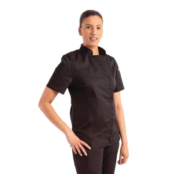 Chef Works Springfield dames koksbuis zwart XXL, Borstomvang: 127-132cm