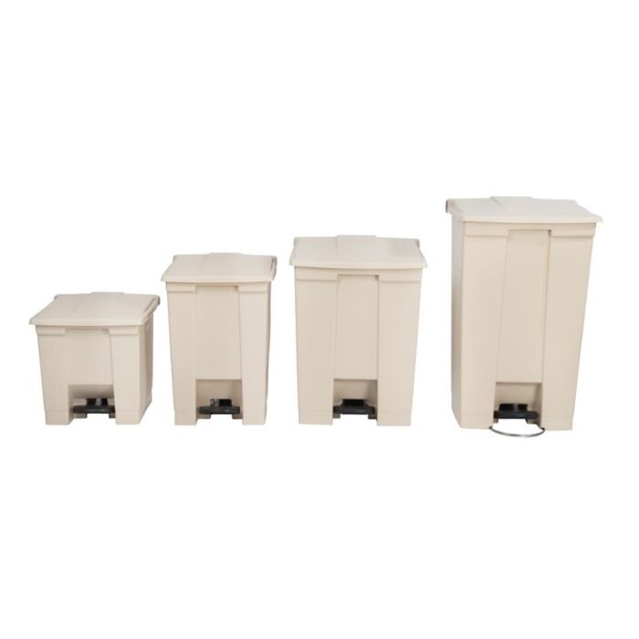 Rubbermaid afvalcontainer beige 87L, 82,5(h) x 50(b) x 41(d)cm