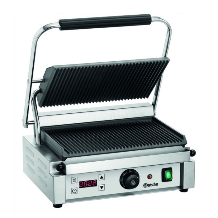 Contactgrill Panini 1RDIG, Bartscher, 43(D) x 52(B)  x 26(H), V230/2,2kW